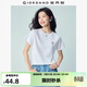 佐丹奴短袖T恤女2026年夏新款純棉花束刺繡森系圓領(lǐng)上衣13326321