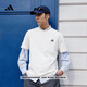 adidas情侶休閑純棉上衣圓領(lǐng)短袖T恤男女夏季阿迪達斯官方輕運動(dòng)