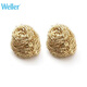WELLER 威勒 烙鐵頭黃銅清潔球 清潔海綿 電焊嘴焊咀 清潔套裝 德國品牌 黃銅清潔球【2件裝】