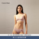 Calvin Klein內衣【無(wú)痕軟支撐系列】女ck舒適薄墊大胸顯小輕運動(dòng)背心文胸 7NS-肉色 M