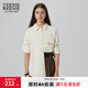 Teenie Weenie小熊女裝襯衫秋季襯衣長(cháng)袖通勤上衣簡(jiǎn)約休閑外套女裝 乳白色 L (170)