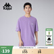 卡帕（Kappa）【冰茶T】背靠背2025夏季新款短袖T恤男女情侶復古休閑透氣上衣 浪漫清新丨冰茶素涼感-紫4220 S