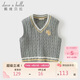 戴維貝拉（DAVE＆BELLA）兒童毛衣背心男童棉馬甲抗靜電春裝坎肩