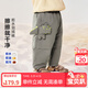 迷你巴拉【拒水】羽絨男女童寶寶羽絨褲冬新品三防保暖褲子 品灰20218 130