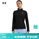 安德瑪（Under Armour）UA秋冬Tech?女子羅紋訓練運動(dòng)長(cháng)袖T恤1389857 黑色001 M
