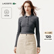 LACOSTE法國鱷魚(yú)女裝25秋冬新款簡(jiǎn)約百搭修身長(cháng)袖Polo衫|DF5281 050/深灰色 M 38
