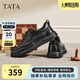 他她（TATA）英倫商務(wù)休閑皮鞋男士軟底舒適父親鞋 黑色CM5 41
