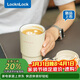 樂(lè )扣樂(lè )扣（LOCK&LOCK）陶瓷覆層保溫保冷咖啡杯男女學(xué)生高顏值隨行便攜水杯子400ML米色