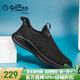 金利來(lái)男鞋飛織網(wǎng)面透氣2026布鞋減震反彈軟底套腳休閑運動(dòng)單鞋棉鞋可選 黑色 單層 G579330706AAE 41