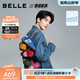 百麗（Belle）張凌赫同款方程式跑道賽車(chē)鞋德訓鞋新款女鞋休閑鞋E2L1DAM6預售 紅色【張凌赫/費啟鳴同款】 38