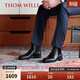 THOM WILLS切爾西男靴手工固特異商務(wù)正裝真皮英倫短靴男鞋馬丁靴冬季 黑色E1051 40 /7碼
