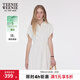 Teenie Weenie【索羅娜】小熊女裝白色連衣裙夏季法式棉柔短裙 白色 M