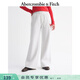 Abercrombie & Fitch美式復古時(shí)尚氣質(zhì)抓絨闊腿LOGO運動(dòng)衛褲長(cháng)褲26春女裝147-5189 銀灰色 XS (160/66A)