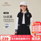 英氏（YEEHOO）女童套裝兒童棒球服裙子兩件裝中大童裝休閑學(xué)院風(fēng)春裝 黑色 140