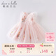 戴維貝拉（DAVE＆BELLA）夏裝女童連衣裙寶寶洋氣公主裙蓬蓬裙兒童裙子DBM14099粉色