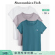 Abercrombie & Fitch經(jīng)典小麋鹿圖案女裝夏季美式3件組合裝圓領(lǐng)短袖T恤139-4670 多色 XS 160/84A
