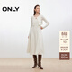 ONLY2025秋季新款氣質(zhì)通勤顯瘦中長(cháng)裙套裝連衣裙女|125307008 A48豆腐白色 S