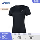 亞瑟士ASICS女子運動(dòng)T恤舒適透氣跑步運動(dòng)短袖 2012D164-700 黑色 M