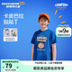 Skechers斯凱奇兒童卡皮巴拉男女童夏季新款透氣運動(dòng)T恤L225K070