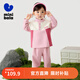 迷你巴拉巴拉男女童長(cháng)袖套裝潮流拼色上衣長(cháng)褲兩件套春季新款 櫻花奶凍 100 【91-100cm 12-16kg】