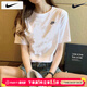 耐克（NIKE）女裝短袖男裝 春季2026新款運動(dòng)服跑步透氣休閑寬松上衣女T恤衣服 白色小勾/全棉材質(zhì)/偏大 男款偏大，咨詢(xún)客服 XL