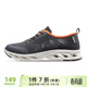 駱駝（CAMEL）網(wǎng)面男鞋透氣輕量健步休閑運動(dòng)鞋子 A11260L8125 深灰/白42