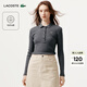 LACOSTE法國鱷魚(yú)女裝25秋冬新款簡(jiǎn)約百搭修身長(cháng)袖Polo衫|DF5281 050/深灰色 M 38