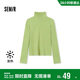 森馬（Semir）長(cháng)袖T恤女發(fā)熱德絨緊身顯瘦2024冬季簡(jiǎn)約高領(lǐng)打底衫109724101009
