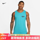 耐克NIKE男 運動(dòng)背心 圓領(lǐng)無(wú)袖 柔軟舒適 FJ2301-367 藍XL