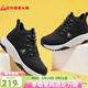 足力健老人鞋冬季加厚加絨雪地靴保暖鞋25932018J 男 黑色 39
