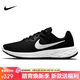 耐克NIKE跑步鞋男緩震透氣REVOLUTION 6運動(dòng)鞋DC3728-003黑白43