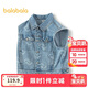 巴拉巴拉男童馬甲牛仔外套2025春新款【設計師SICO商場(chǎng)同款】201125101101