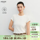 艾諾絲雅詩(shī)【商場(chǎng)同款】2026春季新款基礎百搭簡(jiǎn)約短袖針織T恤女50216102 白色 M 修身，卡碼拍大