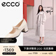 愛(ài)步（ECCO）瑪麗珍鞋女鞋 倪妮同款高跟鞋淺口單鞋 型塑290963 石灰色29096301378 37