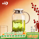 青蘋(píng)果耐熱玻璃水壺1.95升 圍爐煮茶茶水分離冷水壺 大容量涼水壺 