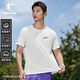 喬丹飛影馬拉松短袖男t恤夏季透氣速干衣跑步運動(dòng)T恤 純凈白 L