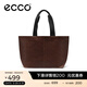 愛(ài)步（ECCO）【38女神節禮物】 包包 極簡(jiǎn)風(fēng)單肩包中性大容量手提包 9107570 紅棕色(具體顏色隨機發(fā)出）