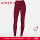 愛(ài)慕保暖褲女冬季加厚紅加貼兜雙層長(cháng)褲親膚暖絨AM738002 朱櫻紅JF0 L (170)
