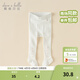 戴維貝拉（DAVE＆BELLA）嬰兒連褲襪小童打底褲女寶寶彈力襪女童舞蹈襪春裝新款童襪 白色DB1247922-1 1-1.5歲 80cm（建議身高66-80cm）
