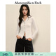 Abercrombie & Fitch【修身顯瘦】小麋鹿圖案打底內搭開(kāi)衫上衣25秋冬女裝139-5707 奶白色 S (165/88A)
