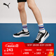 彪馬（PUMA）復古彩色透氣帆布板鞋男女新款春季黑色休閑鞋EVER386393 黑色-白-01 41
