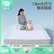 良良（liangliang）嬰兒隔尿墊成人麻棉透氣可洗尿墊1.8m床姨媽墊床單老年護理墊 格秀藍·麻棉【180*200CM】 【干爽透氣 整床隔尿】