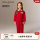 Teenie Weenie Kids小熊童裝秋冬男女寶索羅娜加絨衛衣褲套裝 紅色 100cm
