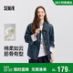 森馬（Semir）牛仔外套女中長(cháng)款落肩寬松夾克2025春秋棉質(zhì)通勤109125108014