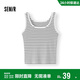 森馬（Semir）背心女夏短款U領(lǐng)涼感緊身無(wú)袖撞色內搭氣質(zhì)疊穿上衣101325102001