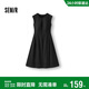 森馬（Semir）連衣裙女夏季圓領(lǐng)純色無(wú)袖小黑裙氣質(zhì)時(shí)尚通勤背心裙101325114045