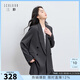 三彩【宋軼同款】2026春季新款休閑西裝外套雙排扣正肩小西服中長(cháng)Z 深邃灰 M 160/84A