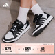 adidas ENTRAP美式校園風(fēng)運動(dòng)少年感復古籃球風(fēng)板鞋男女阿迪達斯   白色/黑色   42