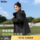 MsShe【戶(hù)外防風(fēng)沖鋒衣】大碼女裝2026款春裝胖mm巨好看寬松外套 黑色現貨 3XL