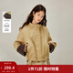 茵曼（INMAN）復古卡其色立領(lǐng)夾克外套2026春季女裝新款工裝風(fēng)寬松短款上衣 卡其色 M